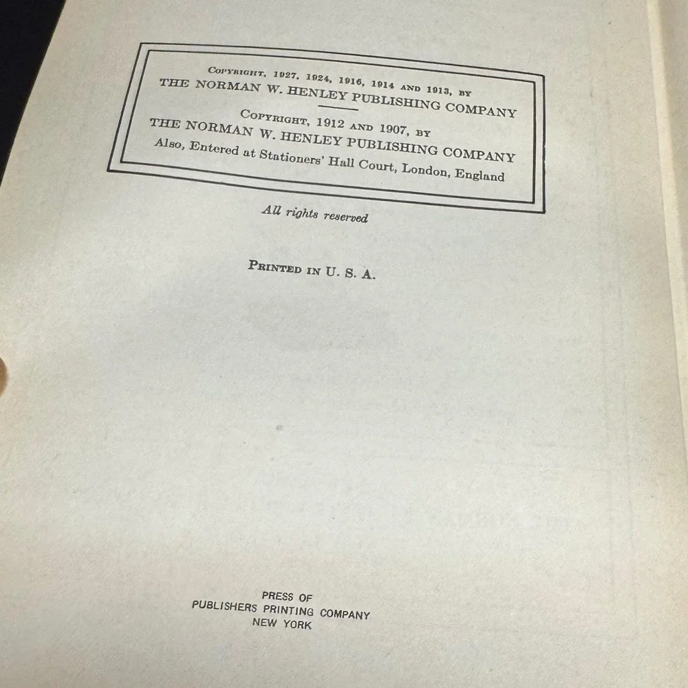 Henley's Twentieth Century Book of‎ Ten Thousand Recipes Formulas Processes 1930